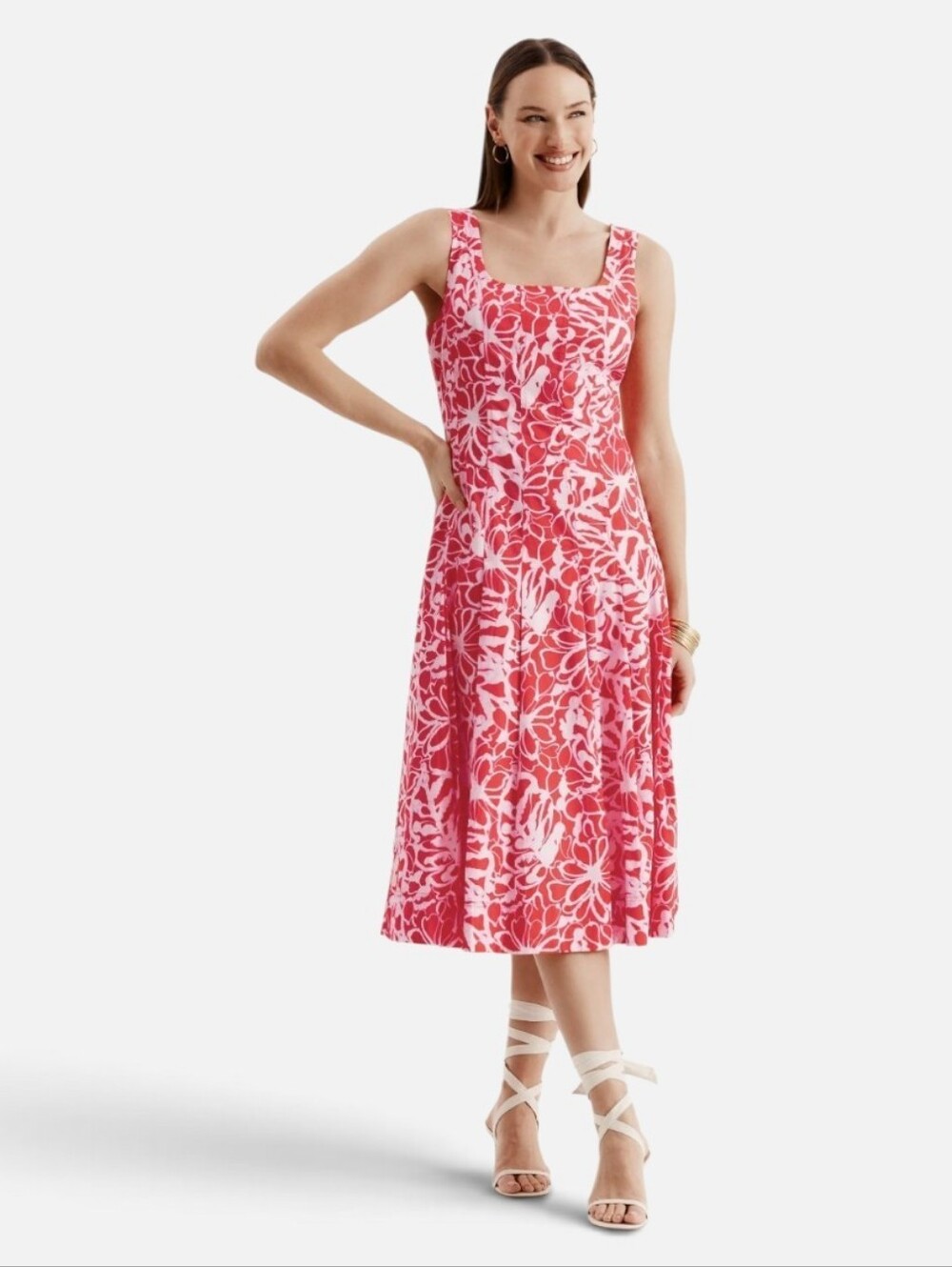 Tyler Boe Ginny Etched Primrose Dress Style 70102CC Cotton Fit and Flare NEW